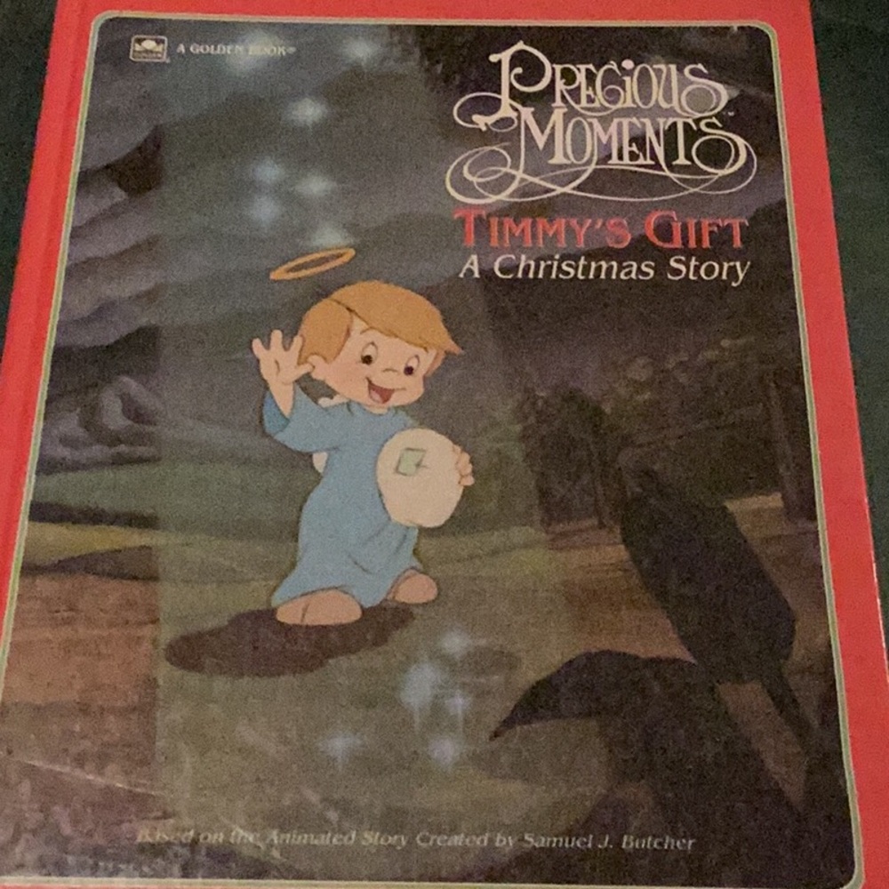 🙏 Precious Moments Timmy‘s Gift Christmas Story,  A Golden Book HARDCOVER EVC